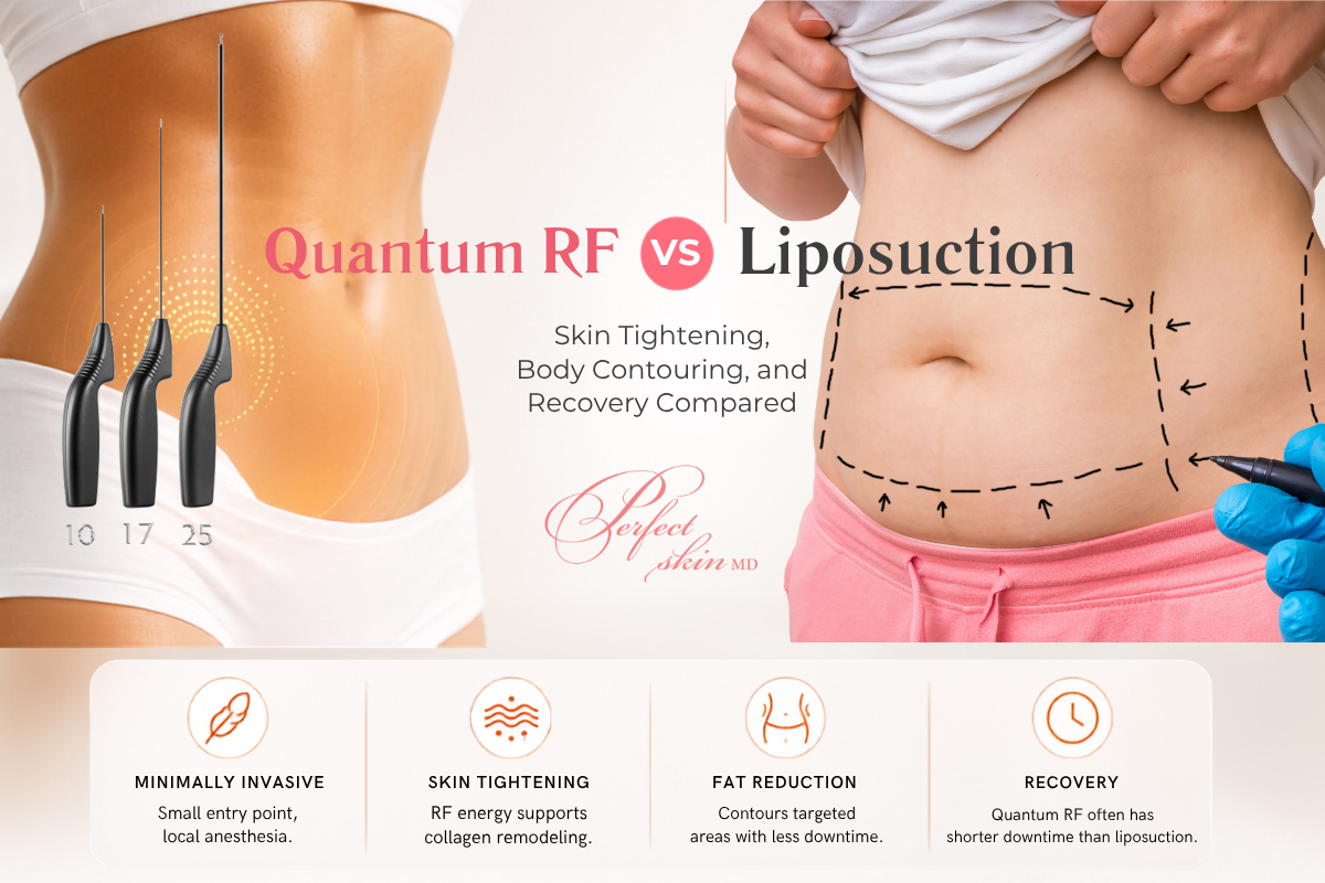 Quantum RF VS Liposuction at Perfect Skin MD